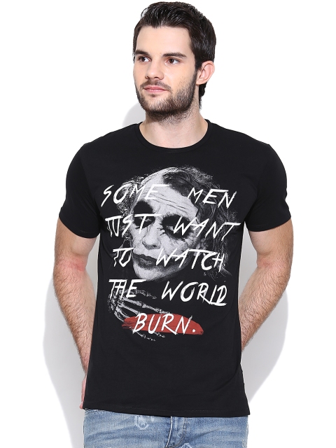 

DARK KNIGHT Black Joker Print T-shirt