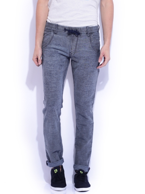 

Yellow Jeans Light Grey Liquid Fit Stretchable Jeans