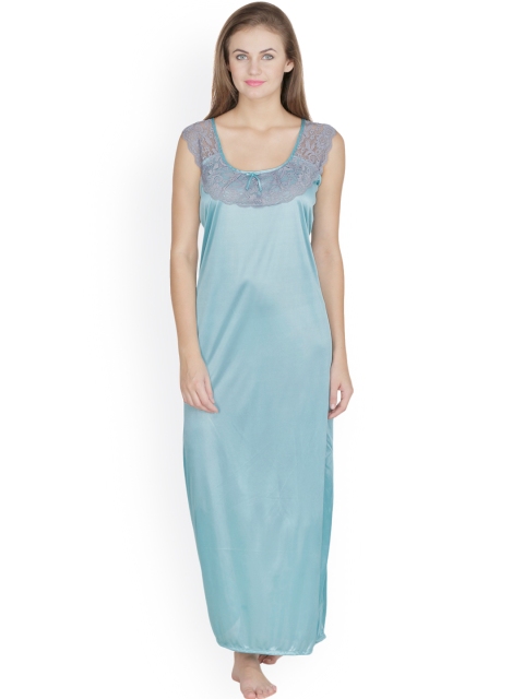 

Klamotten Sea Green Satin Maxi Nightdress X38