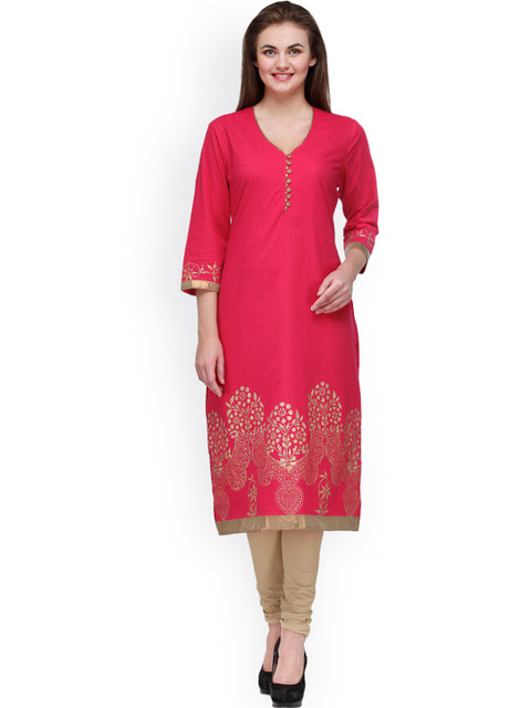 

Tulsattva Fuschia Pink Kurta