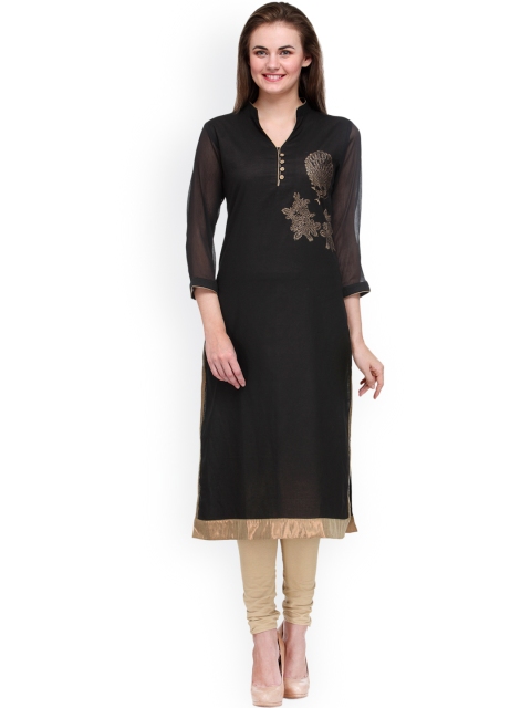 

Tulsattva Black Kurta