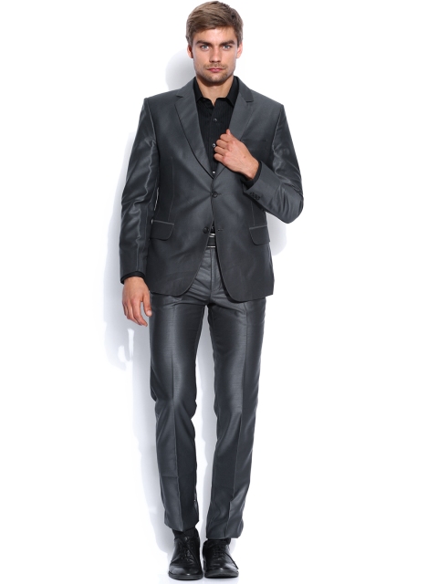 

Four One Oh Grey Tailored Fit Single-Breasted Party Suit