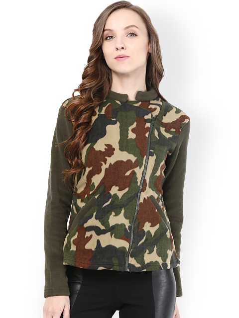

The Vanca Green Printed Woollen Jacket