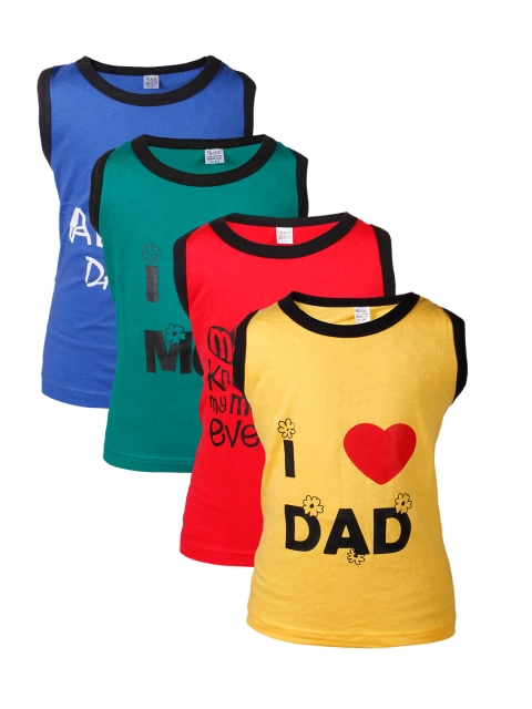 

GKIDZ Boys Pack of 4 T-shirts, Multi