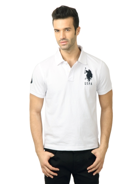 

U.S. Polo Assn. Men Solid White Tshirt