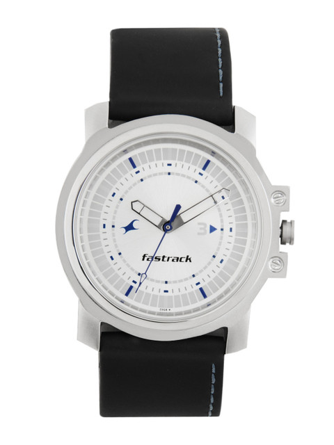 

Fastrack Men Sliver-Toned Dial Watch NA3039sl01, Silver