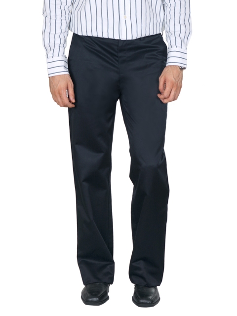 

Peter England Men Navy Blue Formal Trousers
