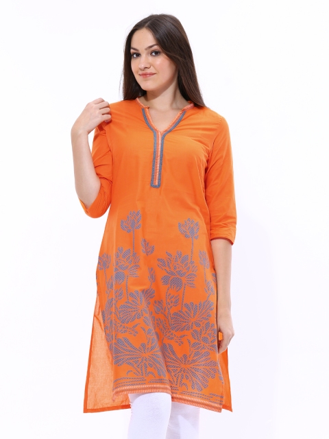 

Aurelia Women Orange Kurta