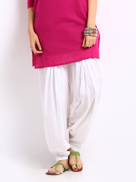 

AURELIA Women White Patiala Salwar
