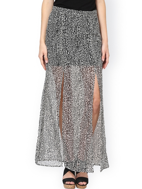 

Abiti Bella Black & White Printed Maxi Skirt