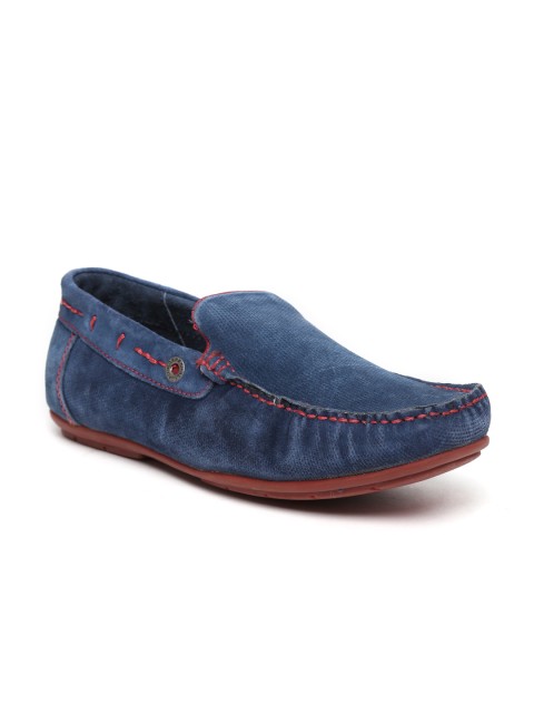 

Alberto Torresi Men Navy Suede Loafers, Navy blue