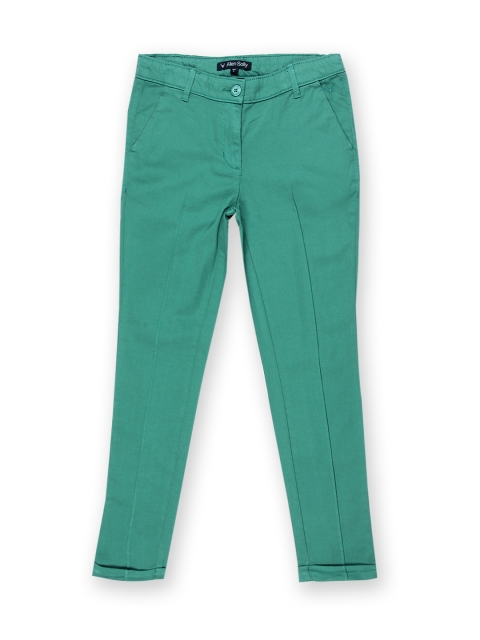 

Allen Solly Junior Girls Teal Green Trousers