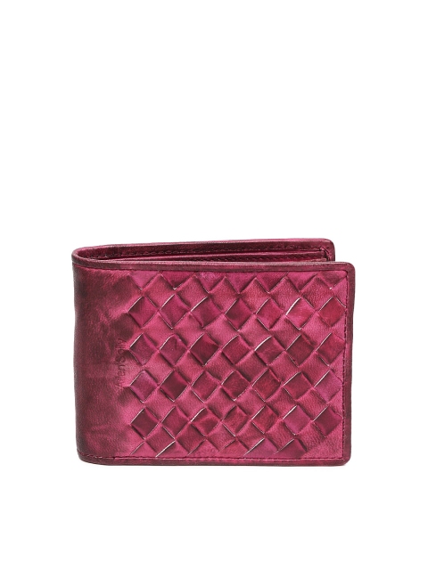 

Allen Solly Men Dark Pink Leather Wallet