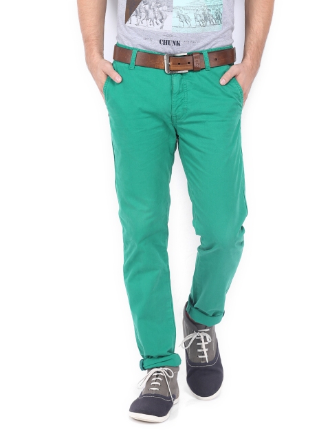 

Allen Solly Men Green Trenim Fit Chino Trousers