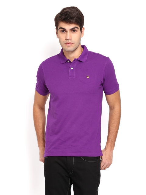 

Allen Solly Men Purple Polo T-shirt