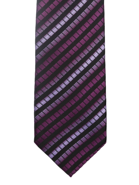 

Alvaro Castagnino Purple & Black Striped Tie