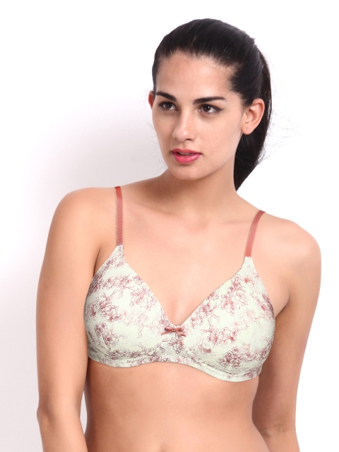 

Amante White & Pink Printed Full-Coverage Bra BCPR03