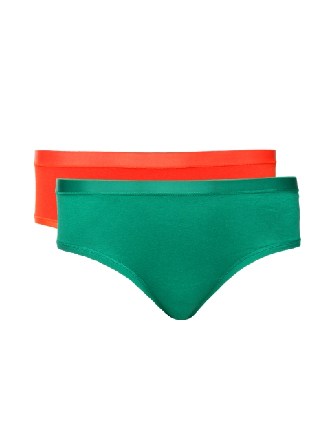 

Amante Women Pack of 2 Hipster Briefs PFHP02, Green