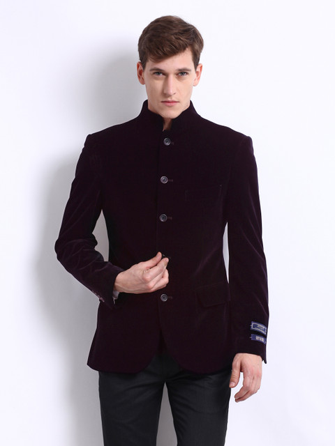 

Arrow Men Purple Body Tailored Fit Blazer