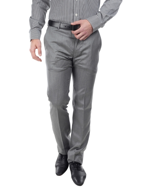 

Arrow Men Grey Slim Fit Trousers