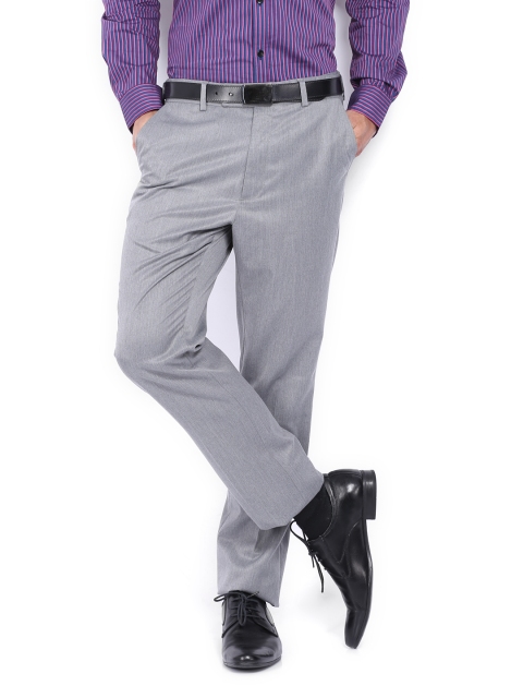 

Arrow Men Grey Tapered Fit Formal Trousers