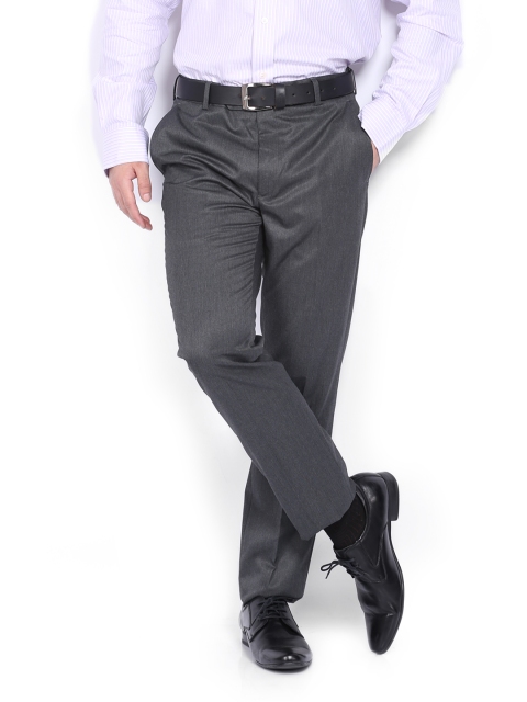 

Arrow Men Grey Tapered Fit Formal Trousers