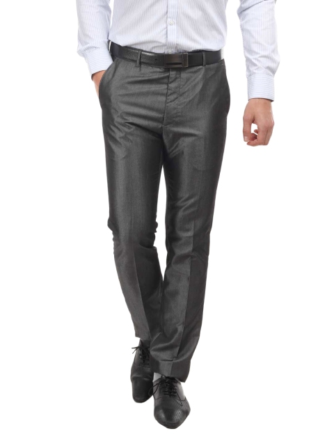 

Arrow Men Grey Tapered Fit Trousers