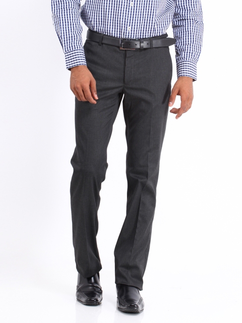 

Arrow New York Men Grey Slim Fit Trousers