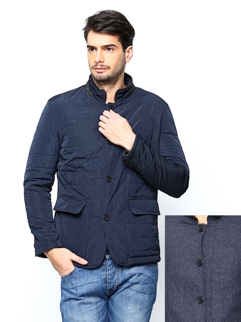 

Arrow New York Navy & Grey Reversible Jacket, Navy blue