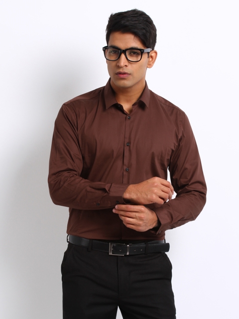

Arrow New York Men Rust Brown Snug Fit Formal Shirt