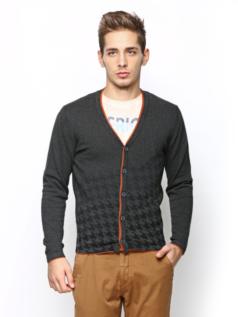 

Arrow New York Men Charcoal Grey Cardigan