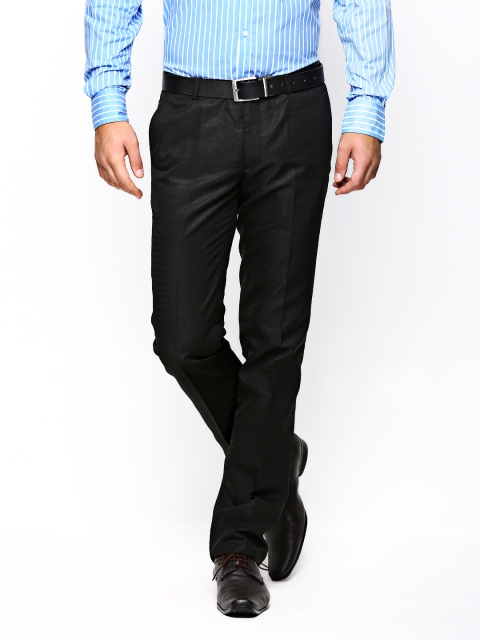 

Arrow New York Men Black Slim Fit Formal Trousers
