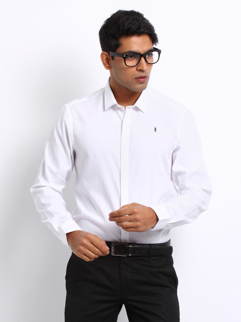

Arrow New York Men White Checked Slim Fit Formal Shirt