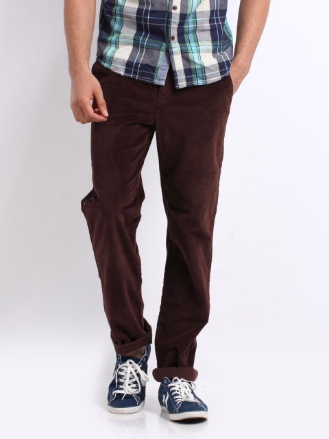 

Arrow Sport Men Brown Slim Fit Corduroy Trousers