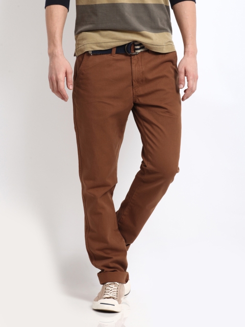 

Arrow Sport Men Brown Tapered Chrysler Fit Trousers