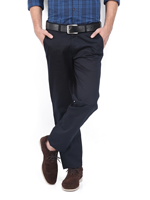 

Arrow Sport Men Dark Navy Slim Fit Trousers, Navy blue