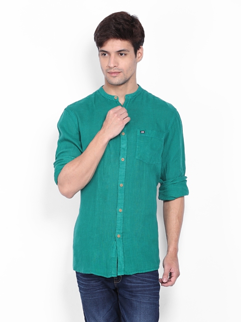 

Arrow Sport Men Green Linen Hudson Semi-Slim Fit Casual Shirt