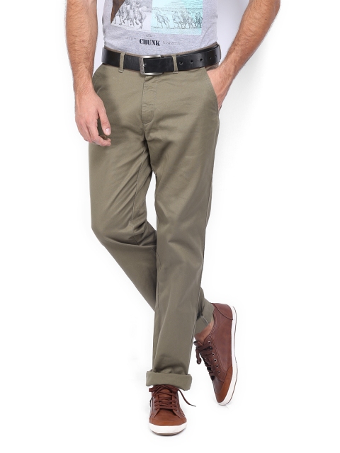 

Arrow Sport Men Green Slim Fit Trousers