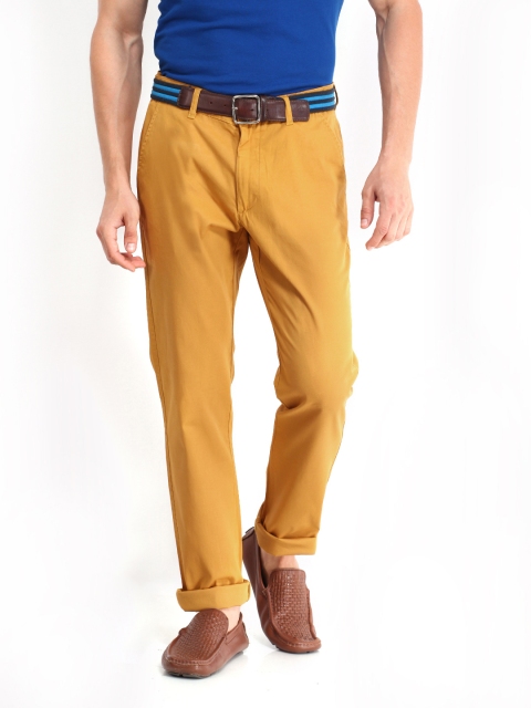 

Arrow Sport Men Mustard Brown Chrysler Fit Trousers