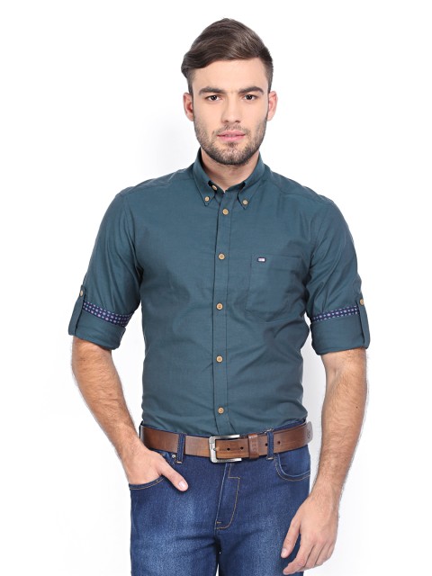

Arrow Sport Men Green Manhattan Slim Fit Casual Shirt