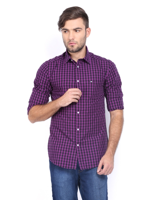 

Arrow Sport Men Purple & Black Checked Manhattan Slim Fit Casual Shirt