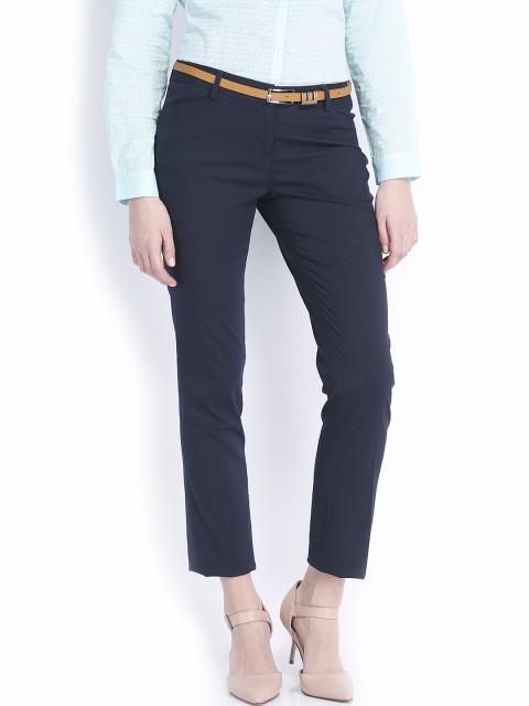 

Arrow Woman Navy Formal Trousers, Navy blue