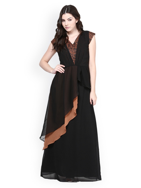 

Athena Black & Brown Maxi Dress