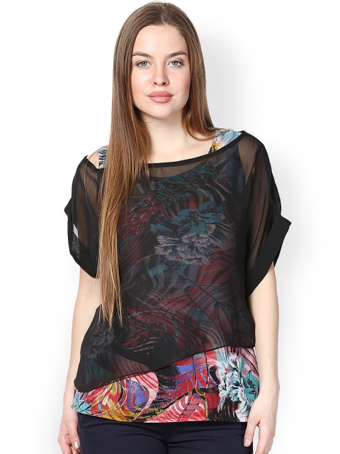 

Athena Women Black Printed Top