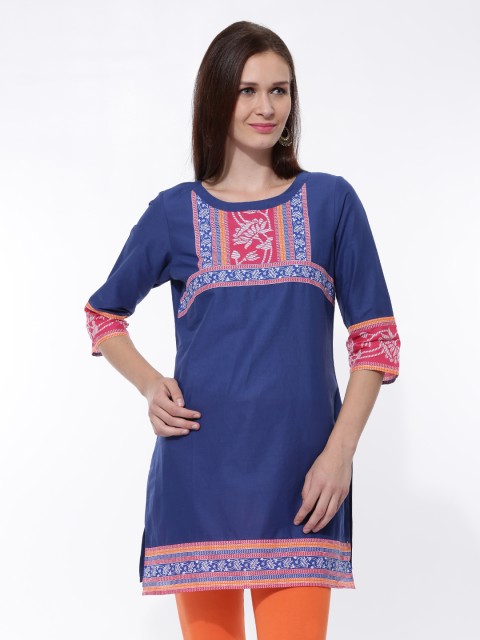 

Aurelia Women Blue Printed Kurta