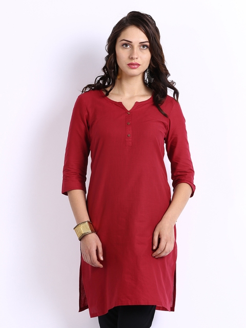 

Aurelia Women Maroon Kurta