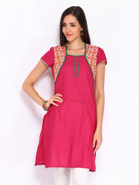 

Aurelia Women Pink Kurta