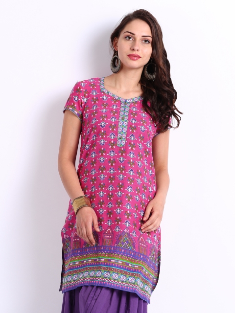 

Aurelia Women Pink Printed Kurta