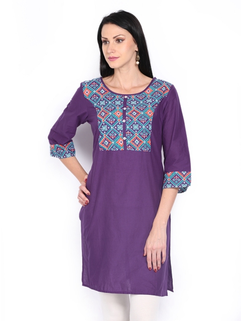 

Aurelia Women Purple Kurta