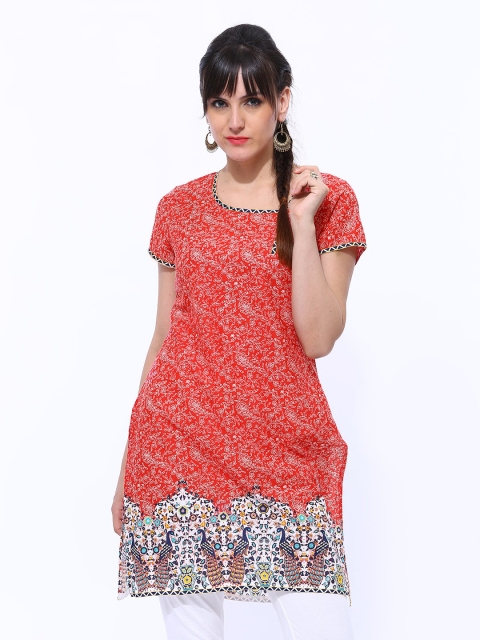 

Aurelia Women Red Printed Kurta
